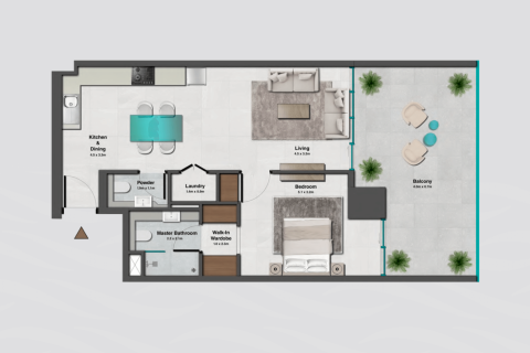 Apartman u gradu Jumeirah Village Circle, Dubai, UAE 1 soba, 39 m2 Br. 728506 - Slika 17