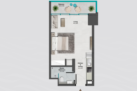Apartman u gradu Jumeirah Village Circle, Dubai, UAE 1 soba, 39 m2 Br. 728506 - Slika 16