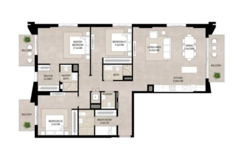 Apartment in Town Square, Dubai, UAE 1 bedroom, 66 sq.m. № 728507 - photo 15