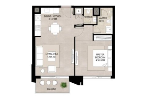 Apartment in Town Square, Dubai, UAE 1 bedroom, 66 sq.m. № 728507 - photo 13