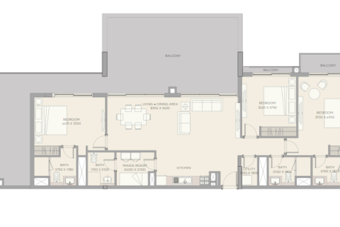 Byt v Majan, Dubai, SAE 1 pokoj, 45 m² Č.: 728496 - fotografie 18