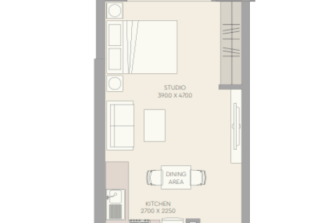 Leilighet til salgs i Majan, Dubai, Emiratene 1 rom, 45 kvm Nr. 728496 - Foto 15