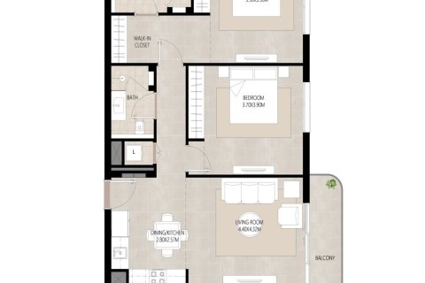 Apartemen di Town Square, Dubai, UEA 1 kamar tidur, 62 m2 nomor 728495 - foto 10