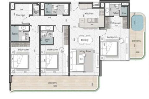 Apartament de vânzare în Jumeirah Village Circle, Dubai, EAU 1 cameră, 38 mp.  №728505 - poză 18