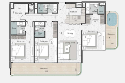 Apartament de vânzare în Jumeirah Village Circle, Dubai, EAU 1 cameră, 38 mp.  №728505 - poză 19
