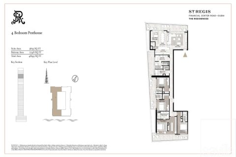 פנטהאוס למכירה ב Downtown Dubai (Downtown Burj Dubai), Dubai, איחוד האמירויות  4 חדרי שינה, 455 מ"ר, מספר 680784 - תמונה 15