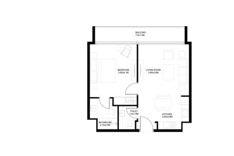 Apartment sa Aljada, Sharjah, UAE 1 silid-tulugan, 63 sq.m. № 728535 - larawan 4