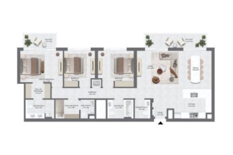 Lakás itt: Dubai South (Dubai World Central), Dubai, EAE, 1 hálószoba, 71 m², azonosító: 728513 - fénykép 10