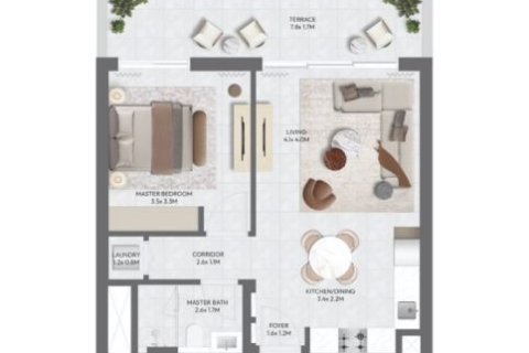 Lakás itt: Dubai South (Dubai World Central), Dubai, EAE, 1 hálószoba, 71 m², azonosító: 728513 - fénykép 8