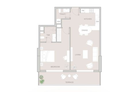 Apartmen di Jumeirah Village Triangle, Dubai, UAE 1 bilik, 43 meter persegi № 728510 - foto 12