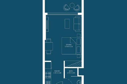Apartmen di Dubai Silicon Oasis, UAE 1 bilik, 28 meter persegi № 728511 - foto 16