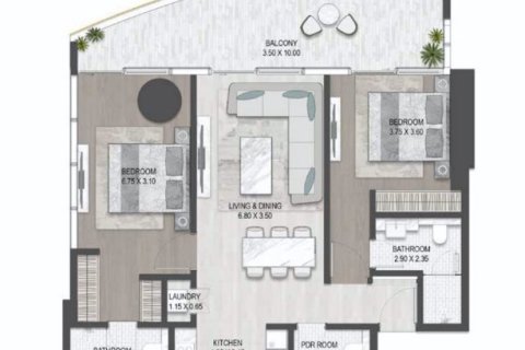 Apartment in THE SAPPHIRE BY DAMAC in Al Wasl, Dubai, UAE 1 bedroom, 82 sq.m. № 704990 - photo 14