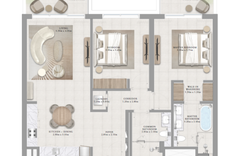 Dzīvoklis Mina Rashid, Dubaijā, AAE 1 istaba, 71 m2 Nr. 689820 - attēls 7