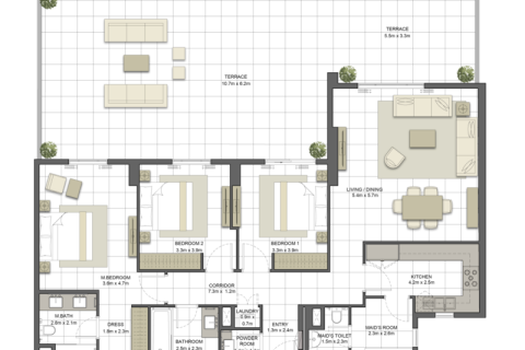 آپارتمان برای فروش در  Maryam Island، Sharjah، امارات متحده عربی  1 خوابه ، 67 متر مربع ، شماره 689821 - تصویر 6
