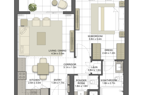 آپارتمان برای فروش در  Maryam Island، Sharjah، امارات متحده عربی  1 خوابه ، 67 متر مربع ، شماره 689821 - تصویر 4