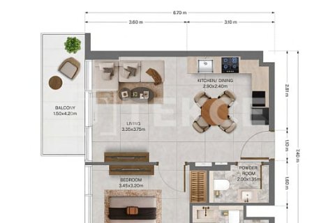 Apartament na sprzedaż w Dubai Land, Dubai, ZEA 2 sypialnie, 114 mkw., nr 763941 - zdjęcie 27
