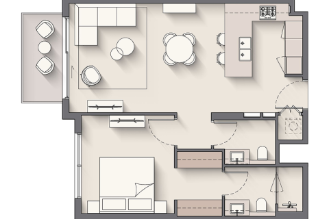Apartman u gradu Dubai South (Dubai World Central), UAE 1 soba, 40 m2 Br. 689708 - Slika 8