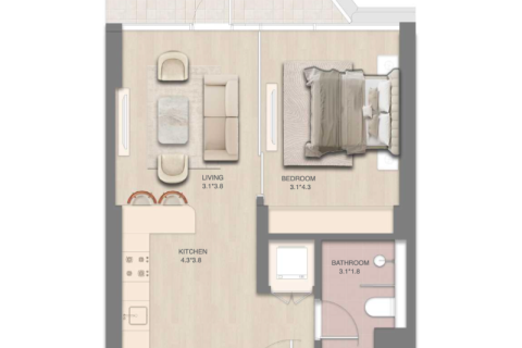 Ras Al Khaimah, UAE의 판매용 아파트 36제곱미터 번호 689732 - 사진 10
