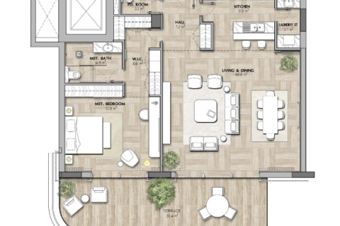 Διαμέρισμα σε Abu Dhabi, ΗΑΕ 1 υπνοδωμάτιο Αρ. 689734 - φωτογραφία 10