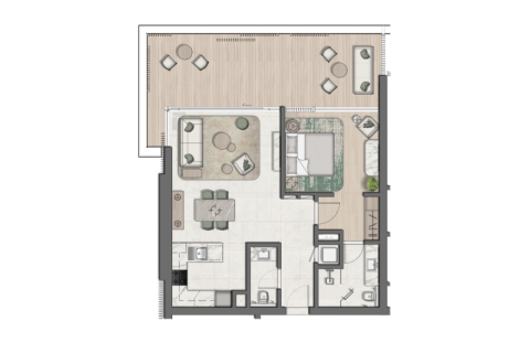 Apartman u Abu Dhabi, UAE 1 spavaća soba Br. 689733 - fotografija 24