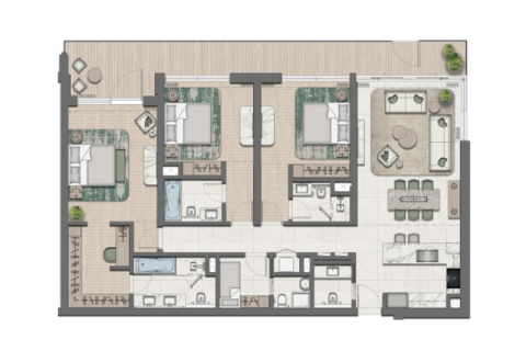 Apartman u Abu Dhabi, UAE 1 spavaća soba Br. 689733 - fotografija 26