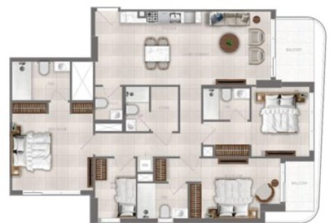 Apartmán v Dubai, SAE 1 spálňa, 72 m2 č. 704333 - Fotografia 8