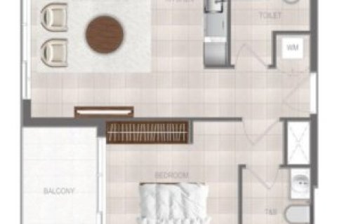 Apartmán v Dubai, SAE 1 spálňa, 72 m2 č. 704333 - Fotografia 6