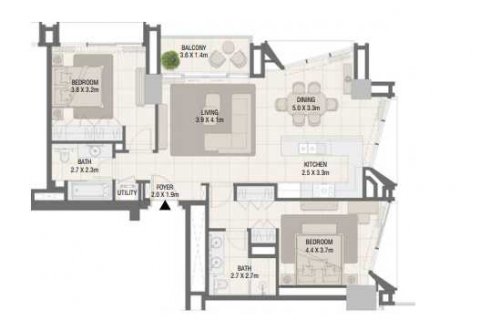 Apartment in DESIGN QUARTER AT D3 in Dubai Design District, UAE 2 bedrooms, 108 sq.m. № 637054 - photo 4