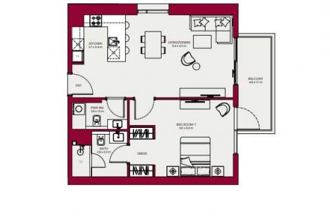 Apartament në HADLEY HEIGHTS  në Jumeirah Village Circle, Dubai, Emiratet e Bashkuara Arabe 1 dhomë gjumi, 80 m2. № 637102 - Foto 4