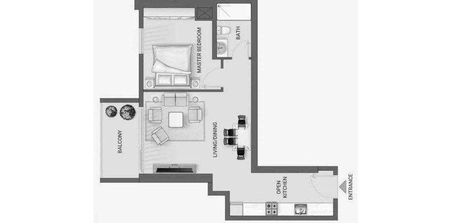 Apartamento en Jumeirah Village Circle, Dubai, EAU 1 dormitorio, 61.15 m² № 713523