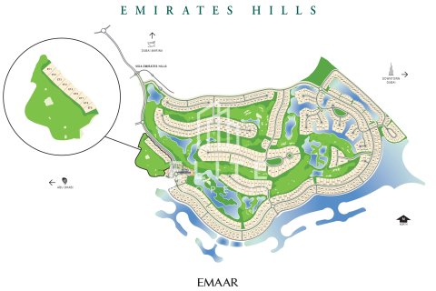 Land til salg i Emirates Hills, Dubai, UAE 2947 kvm № 736306 - foto 1