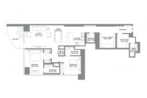 דירה למכירה ב Mohammed Bin Rashid City, Dubai, איחוד האמירויות 2 חדרי שינה, 140.7 מ"ר, מספר 669199 - תמונה 14