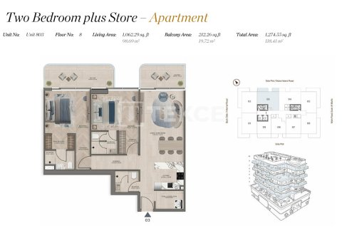 Apartmán v Dubai, SAE 1 spálňa, 125 m2 č. 723202 - Fotografia 17