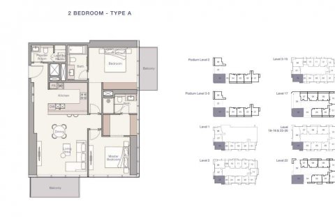 Apartment in Jumeirah Lake Towers, Dubai, UAE 2 bedrooms, 128 sq.m. № 636974 - photo 3