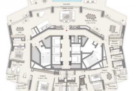 Střešní byt v LIV LUX v Dubai Marina, SAE 5 ložnice, 1418 m² Č.: 637297 - fotografie 4