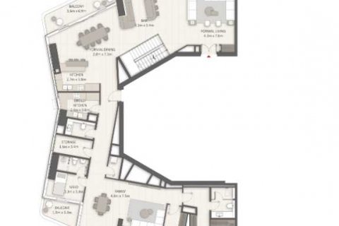 Střešní byt v LIV LUX v Dubai Marina, SAE 4 ložnice, 675 m² Č.: 637298 - fotografie 5