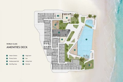 Apartmen di Ras Al Khaimah, UAE 2 bilik tidur, 95 meter persegi № 734552 - foto 8