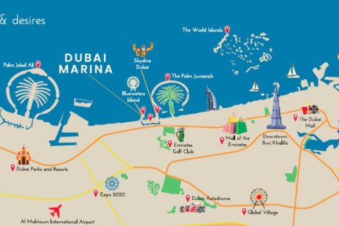 Dubai Marina, Dubai, BAE’de satılık daire 1 yatak odası, 69 m&sup2; No 639982 - fotoğraf 4