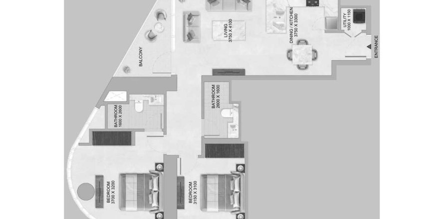 Apartament w Nadd Al Sheba, Dubai, ZEA 2 sypialnie, 93 mkw. nr 662197