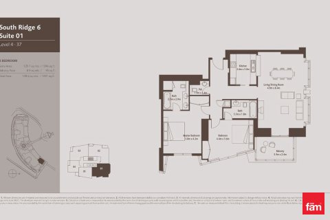 Apartment til leje i Downtown Dubai (Downtown Burj Dubai), Dubai, UAE 2 soveværelser, 138.5 kvm № 721694 - foto 12